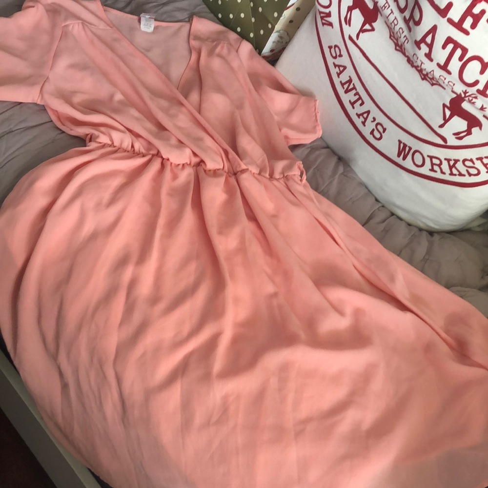🌼🌼2 for $15🌼🌼XL peach short sleeve dress